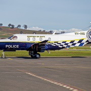 South Australia Police (VH-HIG) Pilatus PC-12-47E parked at Wagga Wagga Airport 